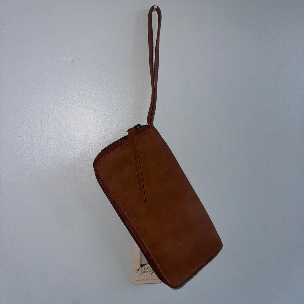 NWT Free People FP Wristlet brown wallet